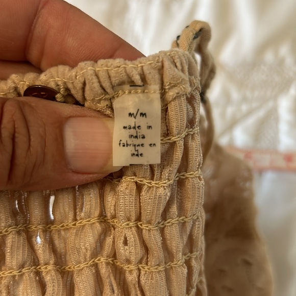 Free People bralette size medium light beige color - Picture 5 of 8